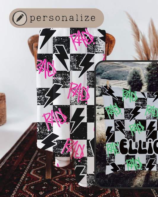 That's So Rad Plush Blanket *Personalized*