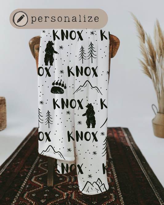 Wilderness Dreams Plush Blanket *Personalized*