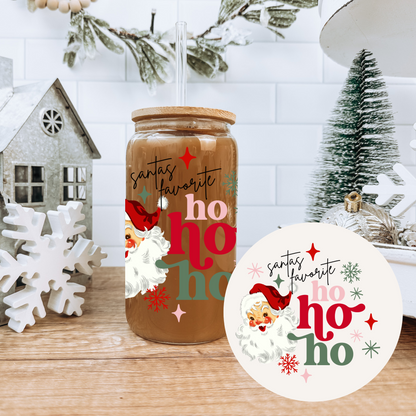 Santa's Favorite Glass Tumbler