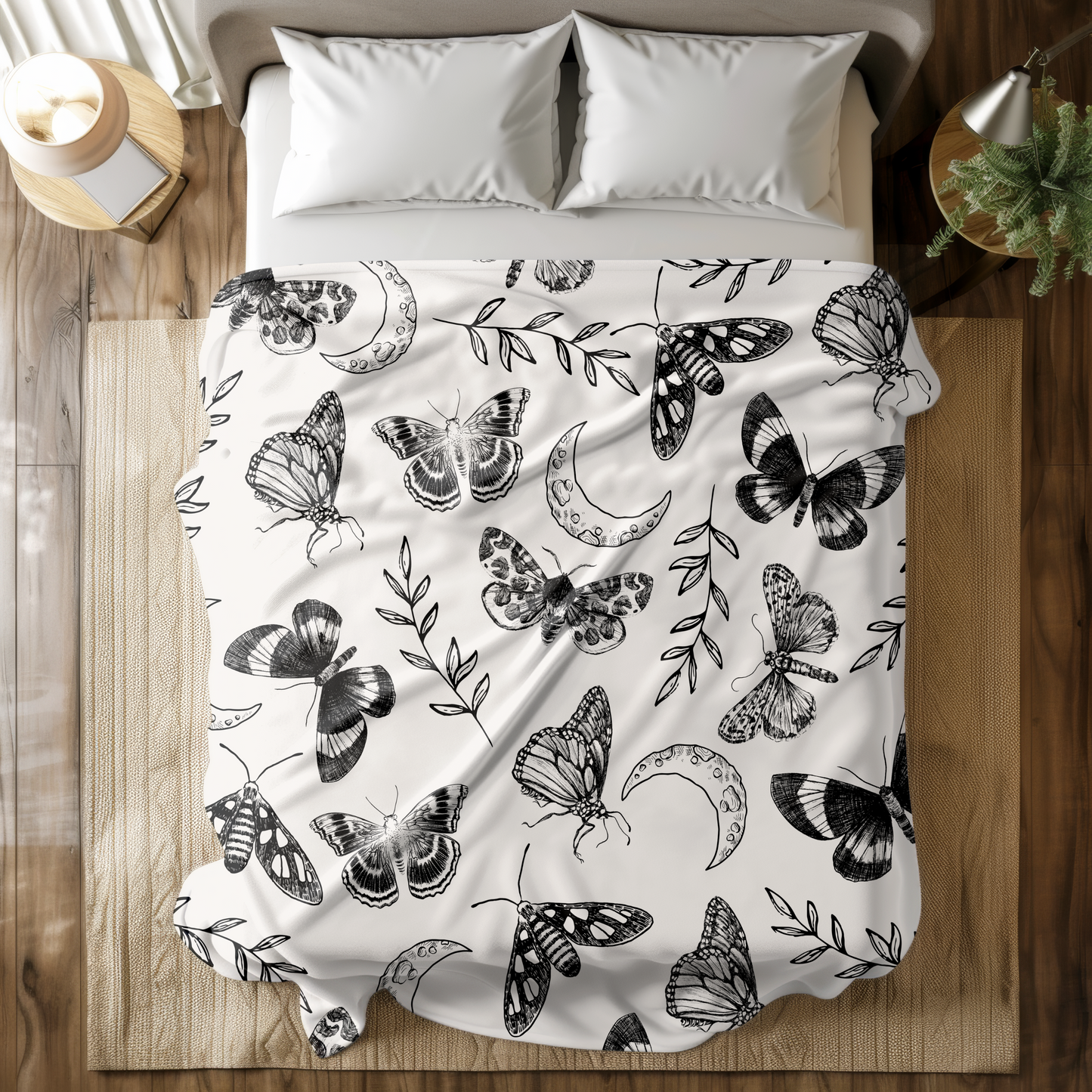 Celestial Garden Magic Throw Blanket