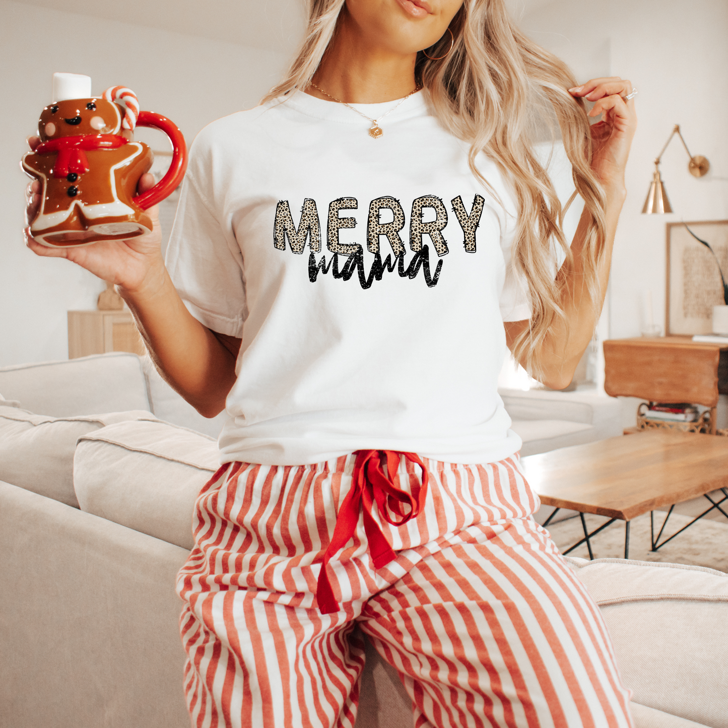 Merry Mama Leopard Tee