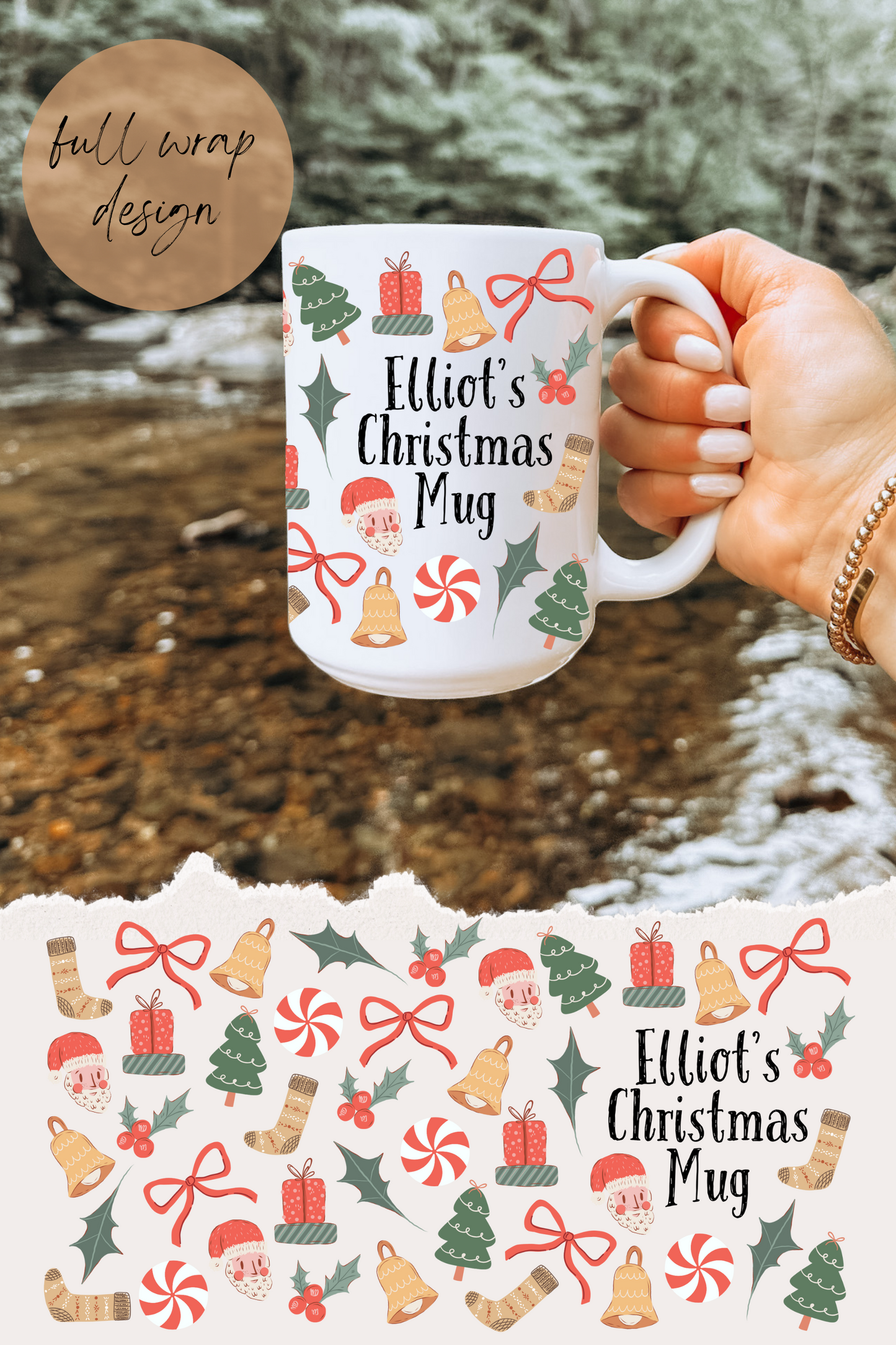 Personalized Kids Classic Christmas Mug