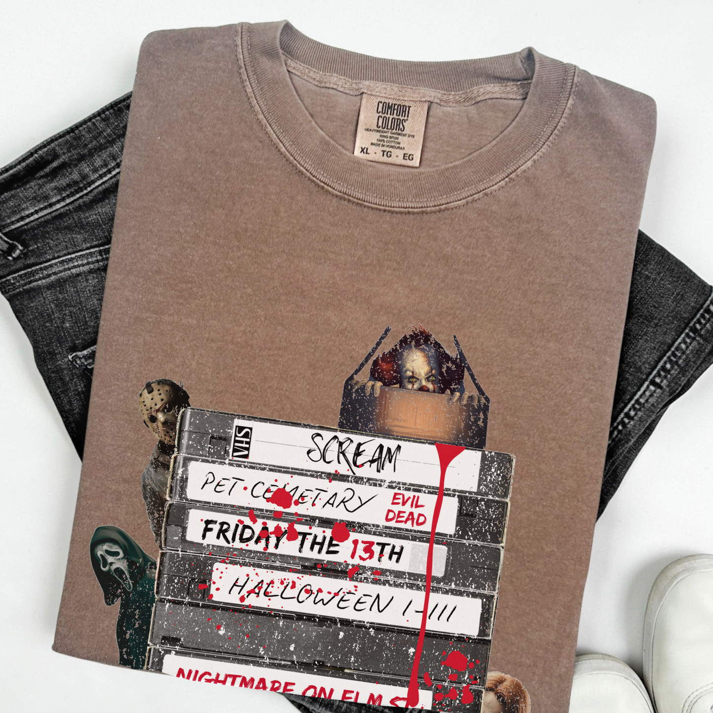 Classic Horror VHS Vintage Graphic Tee