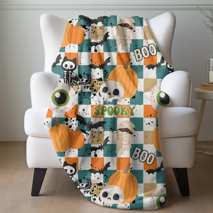 Rad and Spooky Plush Throw