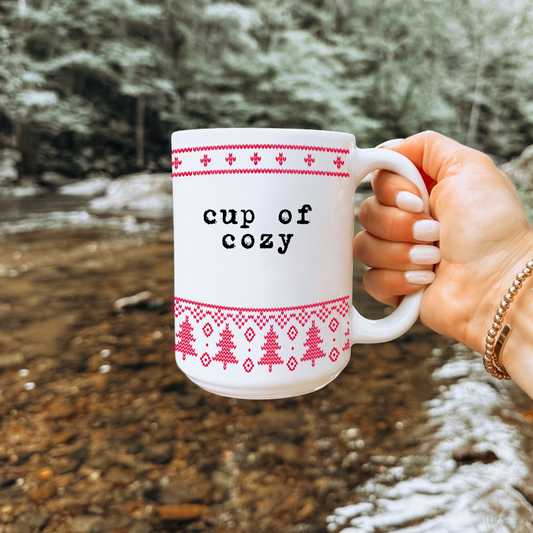 Cozy Knit Sweater Ceramic Mug