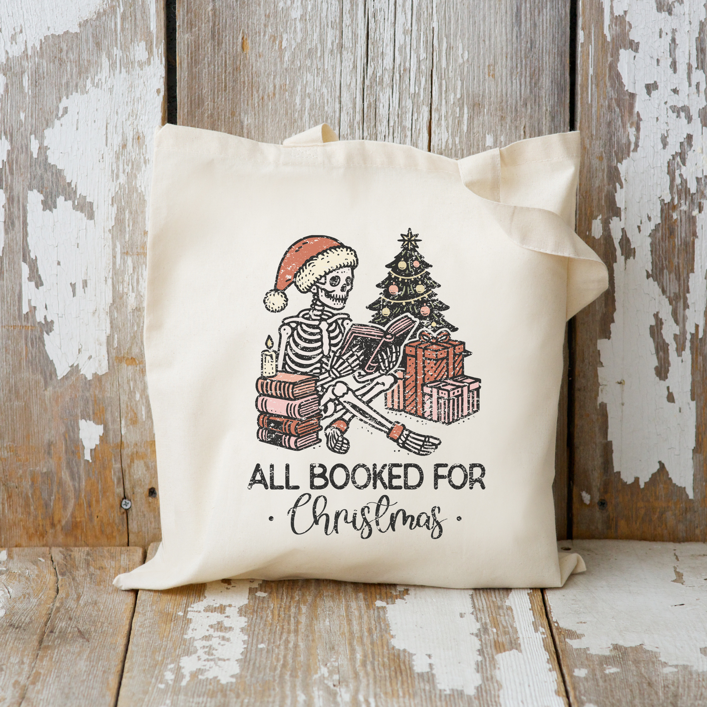 All Booked For Christmas Tote