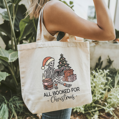 All Booked For Christmas Tote