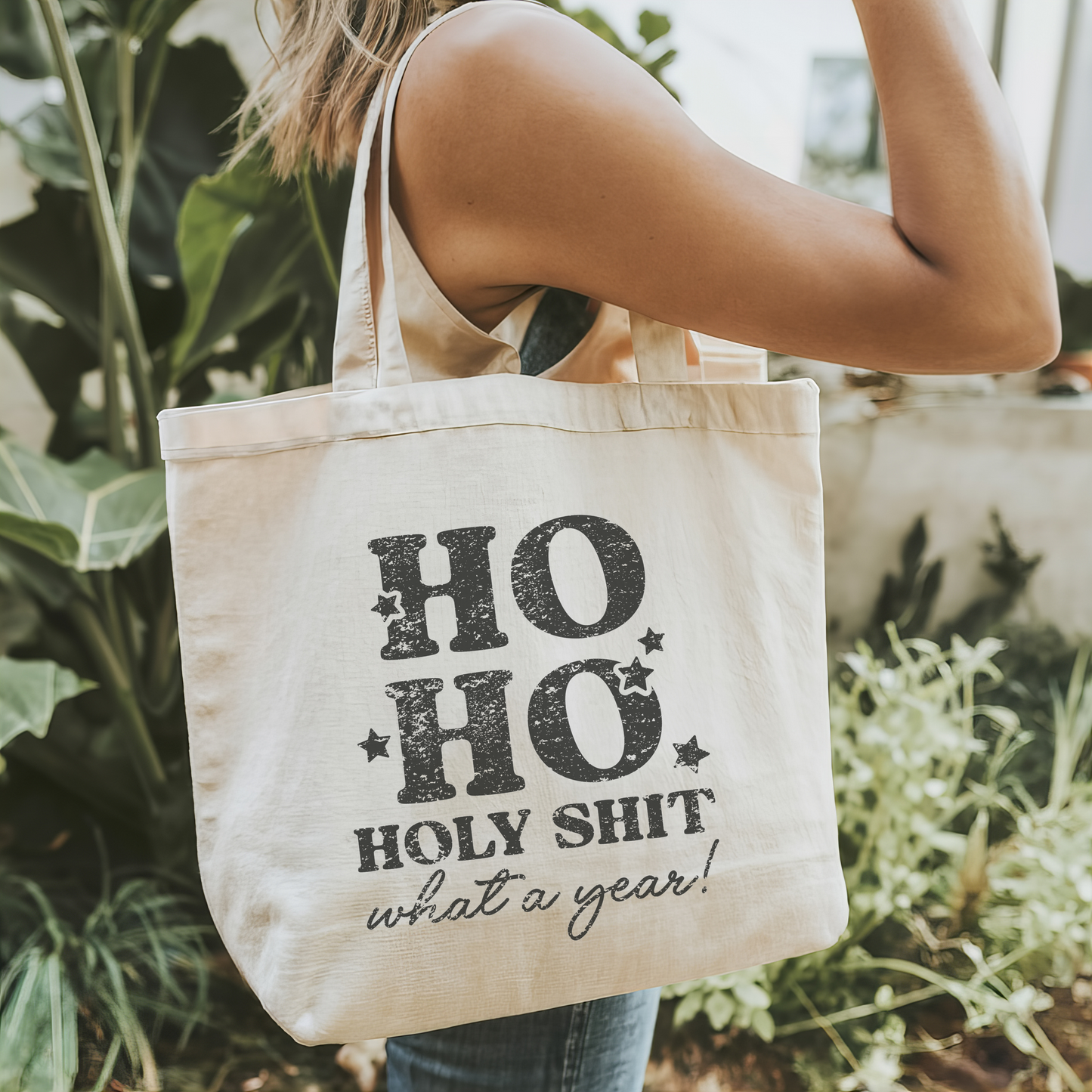 What A Year Christmas Tote