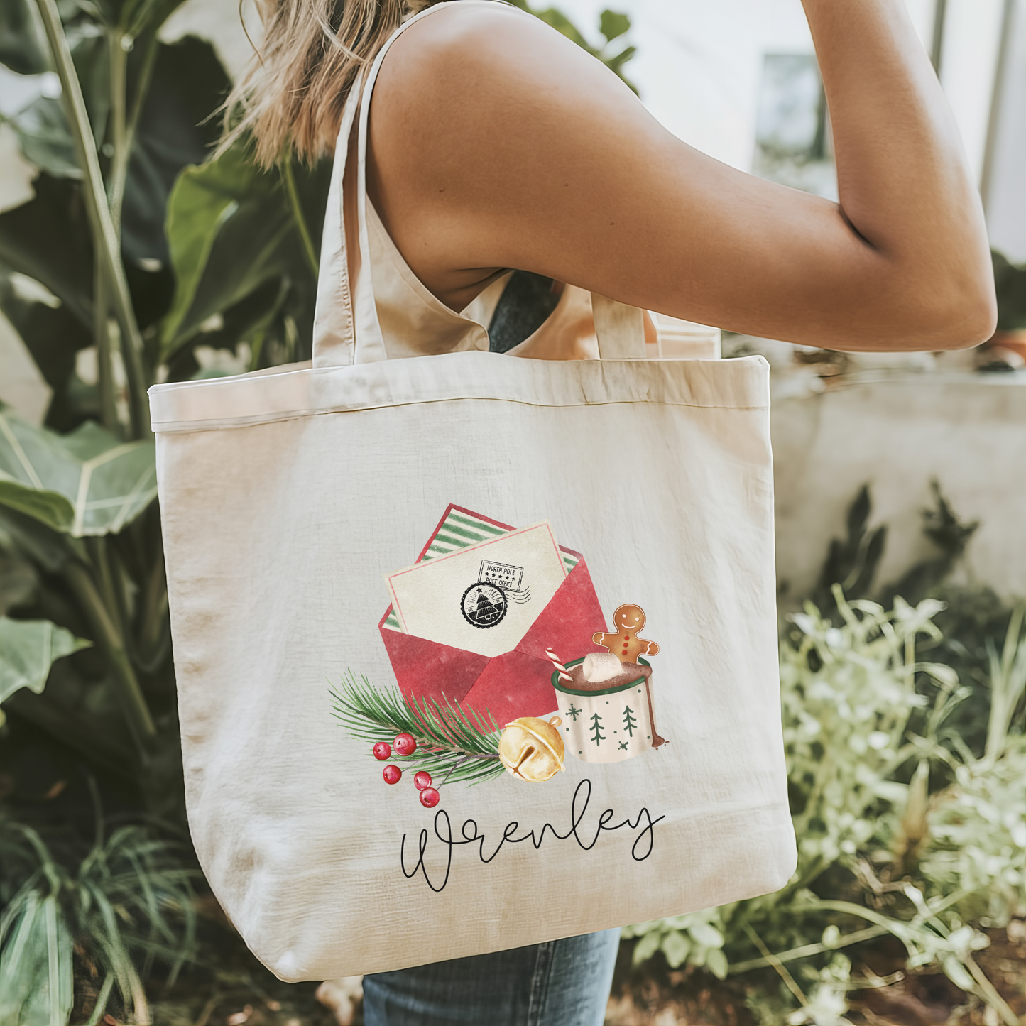 Personalized Christmas Tote