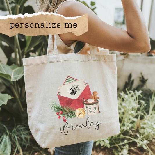 Personalized Christmas Tote