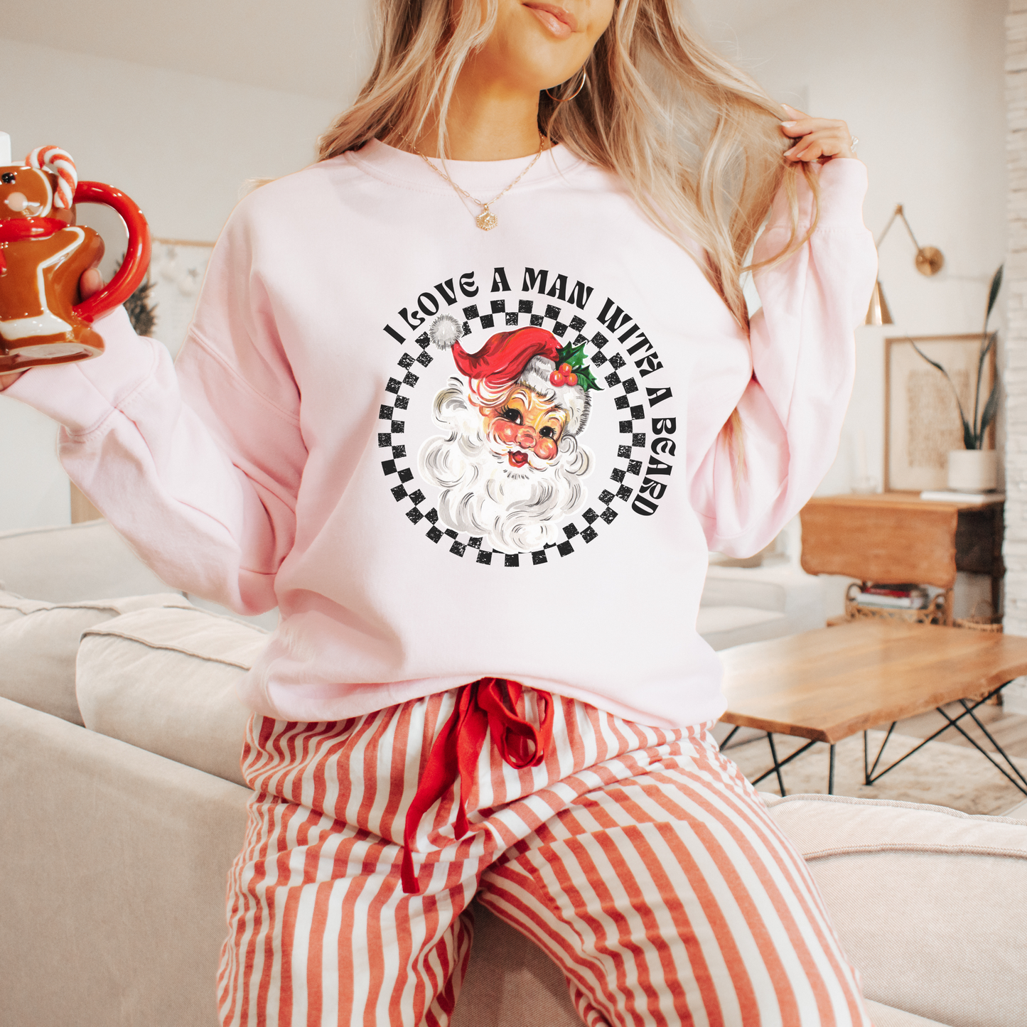 Beard Lover's Vintage Santa Crewneck