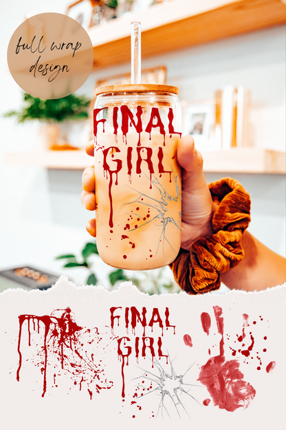 Final Girl Glass Tumbler