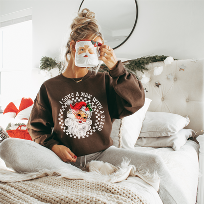 Beard Lover's Vintage Santa Crewneck