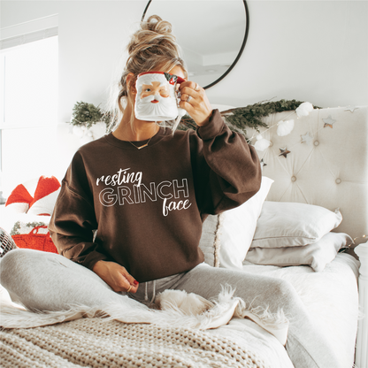 Resting Grinch Face Crewneck