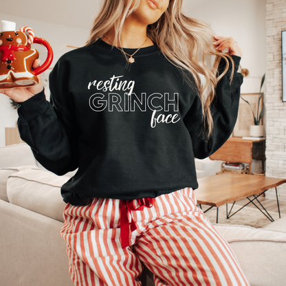 Resting Grinch Face Crewneck