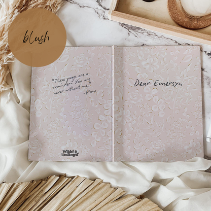 Delicate Floral Memory Journal