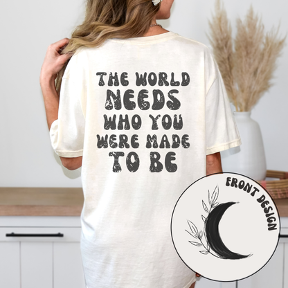 Empowering Quote Comfort Colors Tee In Ivory