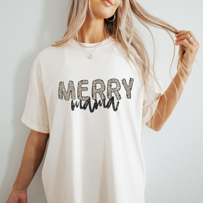 Merry Mama Leopard Tee